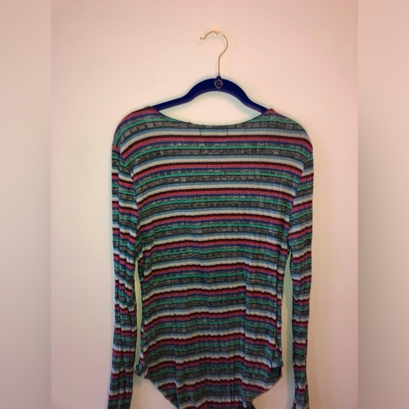 Forever 21 plus stripped body suit - Picture 4 of 4